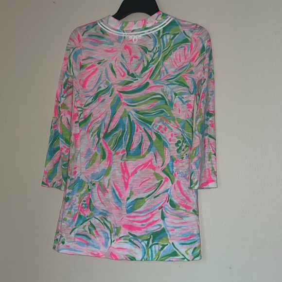 Lilly Pulitzer Kaia Knit Multi Croc My World Tunic Top Size M - Picture 7 of 9
